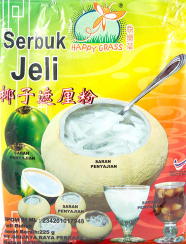 Happy Grass Coconut Jelly Powder ( Serbuk Jeli Kelapa) 225g