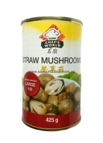 Straw Mushroom 425g ( Large ) 整草菇 （大粒）